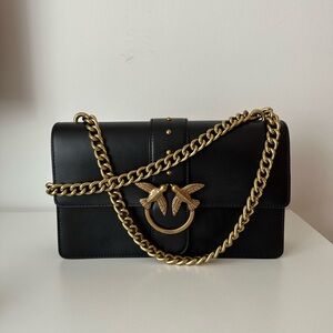 Pinko Love Bag with Gold Hardware
